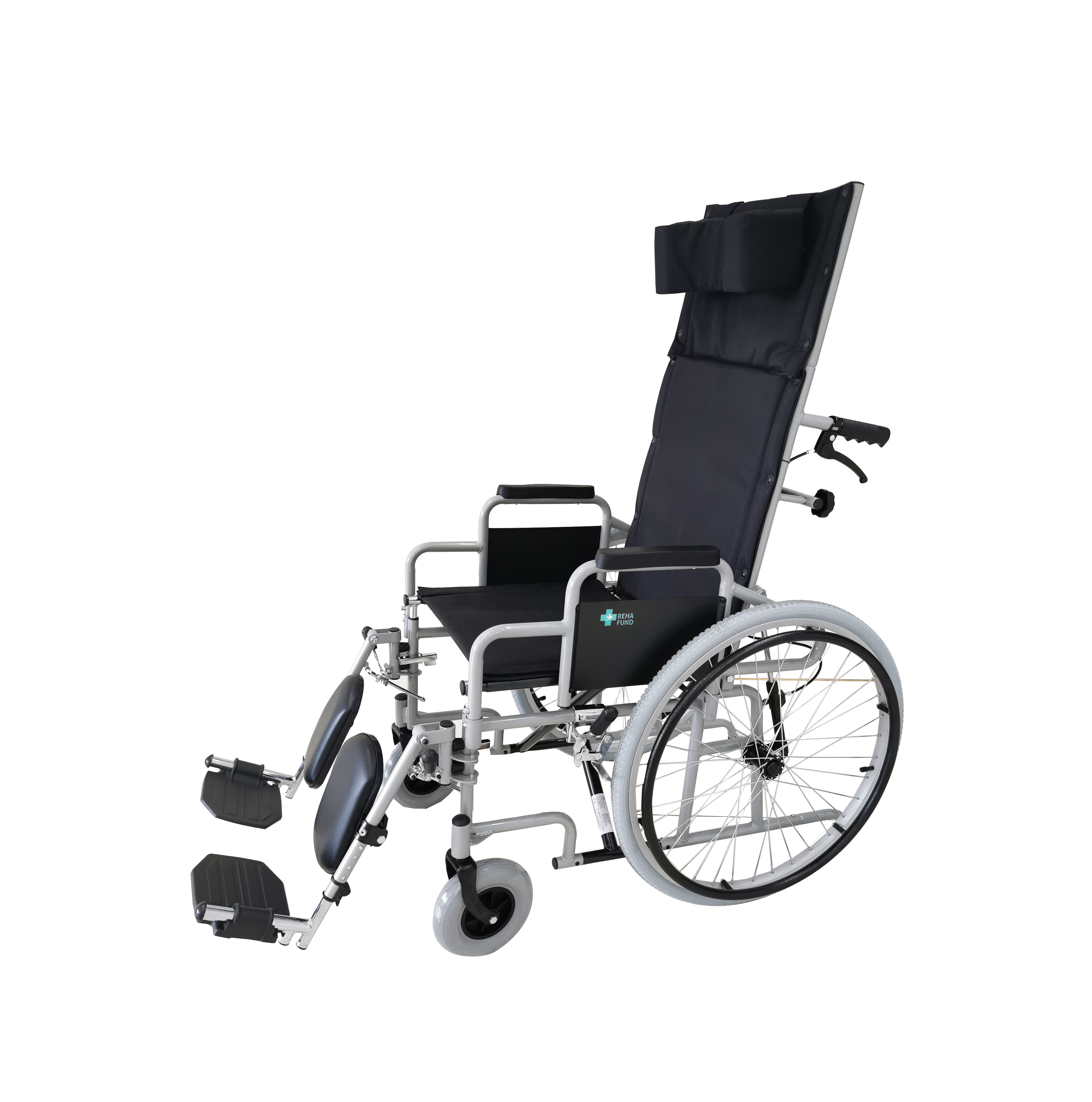 RF Wózek inwalidzki bierny dla dorosłych "leżakowy"