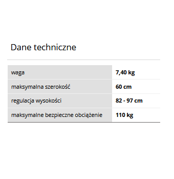 Podpórka 3-kołowa Barcelona 611 - obrazek 3